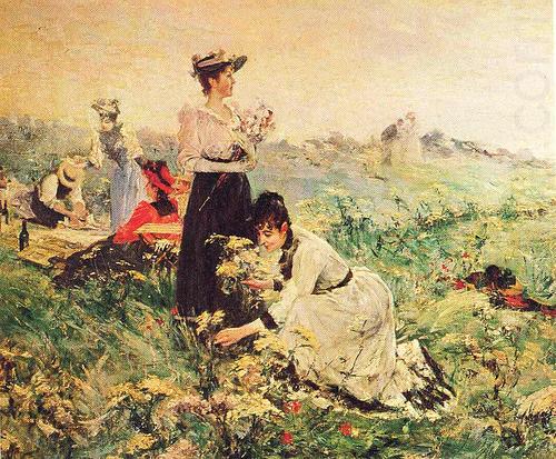 Juan Luna Picnic in Normandy painting china oil painting image